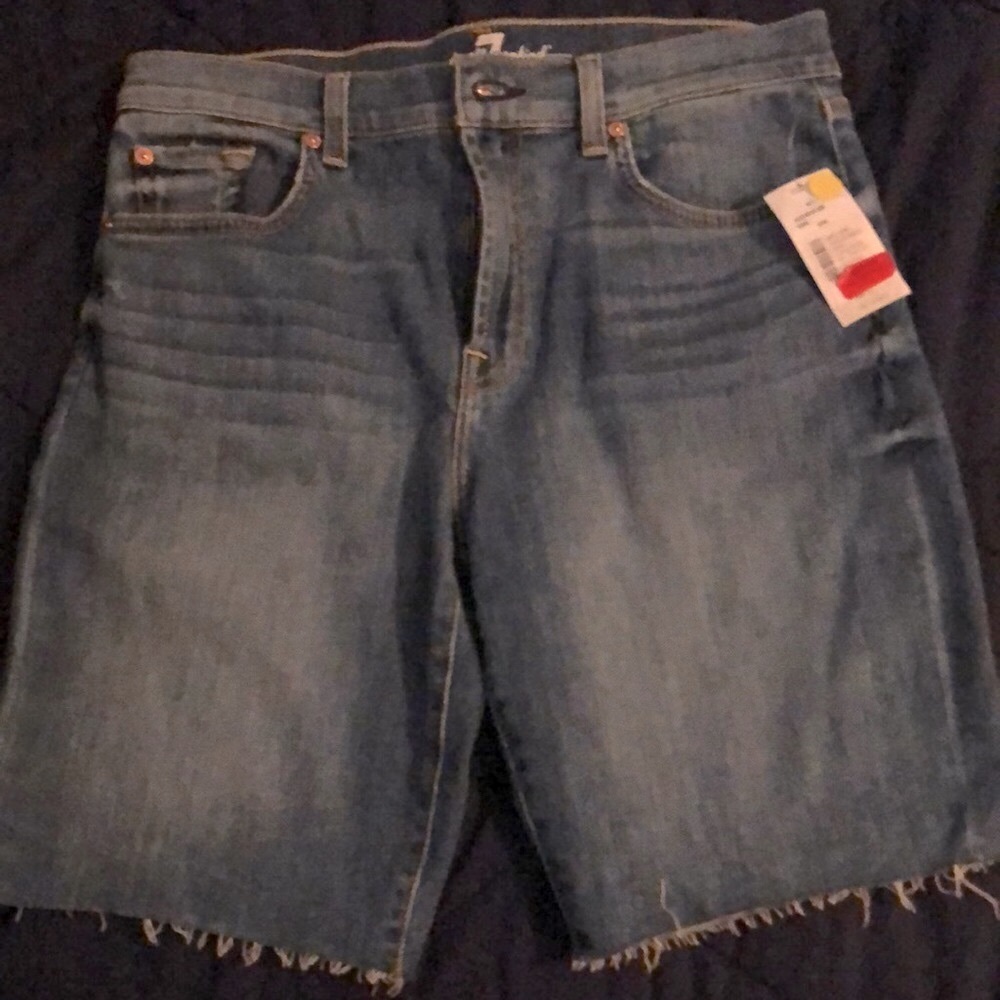 7 for all mankind jean shorts